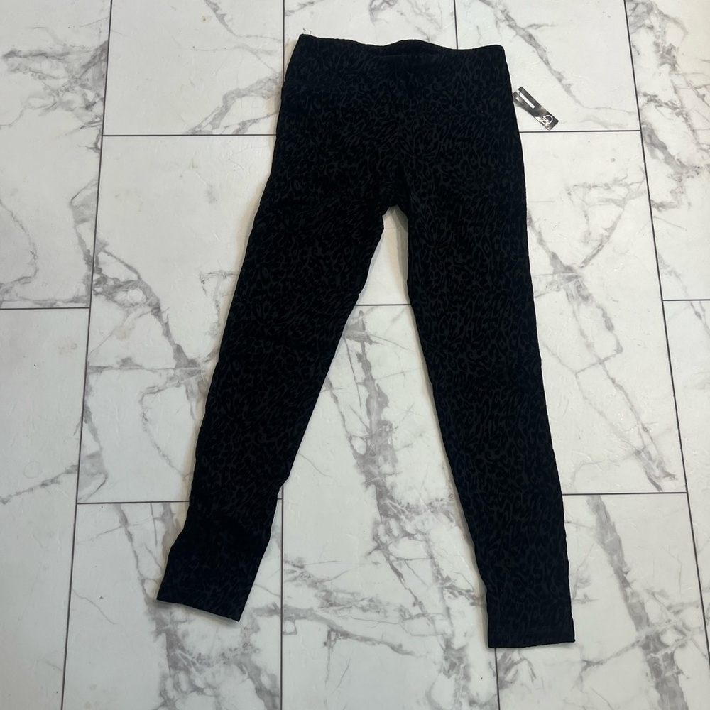 New Directions Black Textured Skinny Pants